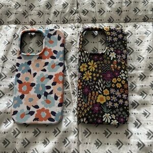 Floral IPhone 13 Pro Case Set - Multicolor